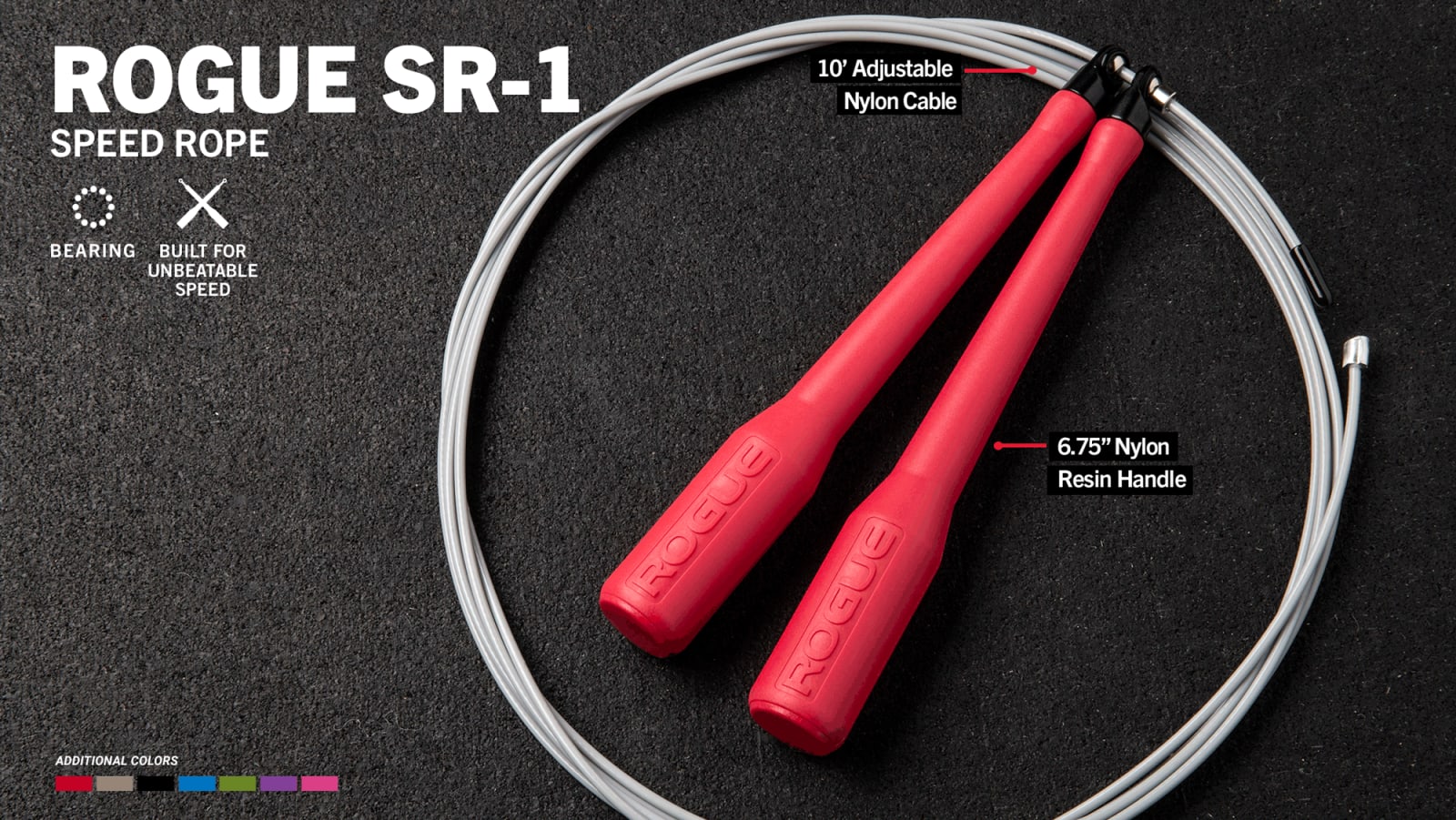 ルーボー SR-1 Rogue Bearing Speed Rope | Rogue Fitness Canada